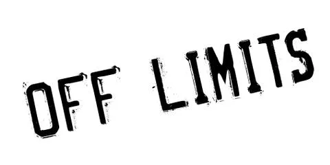 Off Limits rubber stamp Stock Illustration