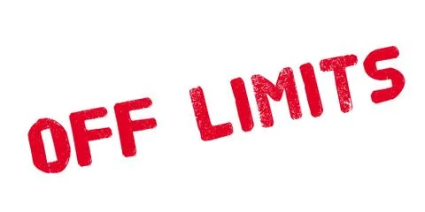 Off Limits rubber stamp Stockillustratie
