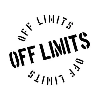 Off Limits rubber stamp Stock Illustration