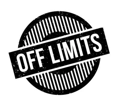 Off Limits rubber stamp Stock Illustration