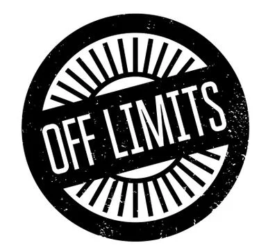 Off Limits rubber stamp Stock Illustration