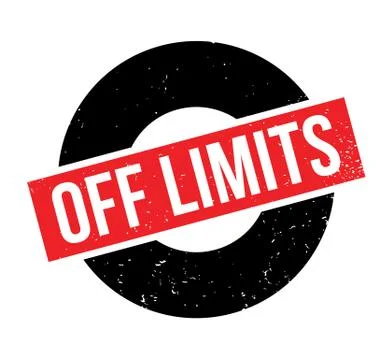 Off Limits rubber stamp Stock Illustration