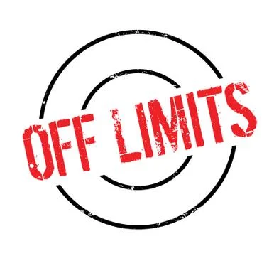 Off Limits rubber stamp 스톡 일러스트