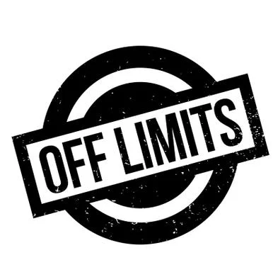 Off Limits rubber stamp Stock Illustration