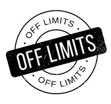 Off Limits rubber stamp Stock Illustration