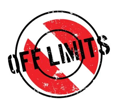 Off Limits rubber stamp Stock Illustration