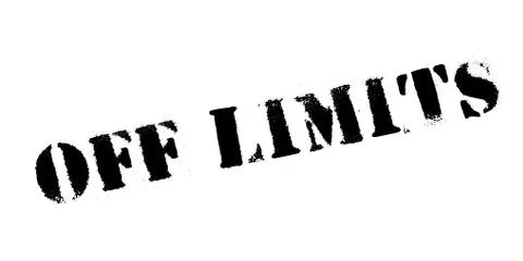 Off Limits rubber stamp Stock Illustration