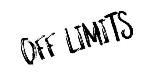 Off Limits rubber stamp Stock Illustration