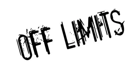 Off Limits rubber stamp Stock Illustration