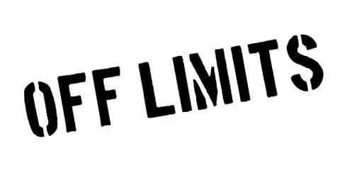 Off Limits rubber stamp Stock Illustration
