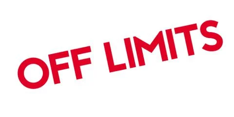 Off Limits rubber stamp Stock Illustration