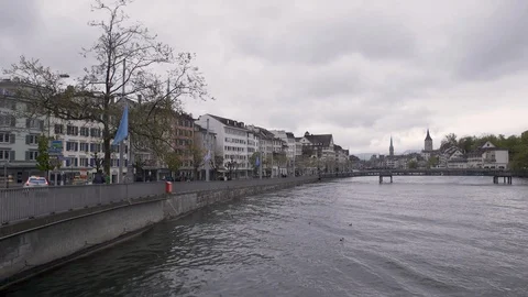 Limmat District 1 pans Stock Footage 89178212