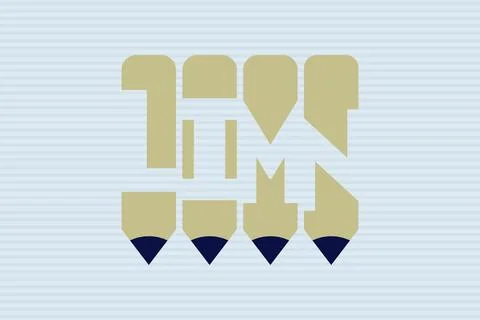 Limn typography negative space word vector illustration. Stock Illustration