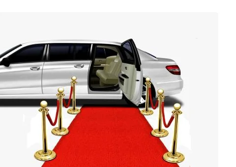 Limo red carpet arrival Stock Illustration