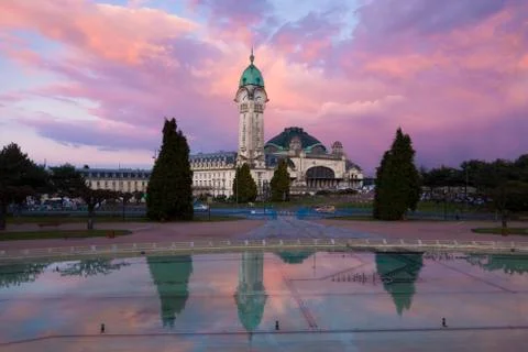 Limoges train station Stock Photos