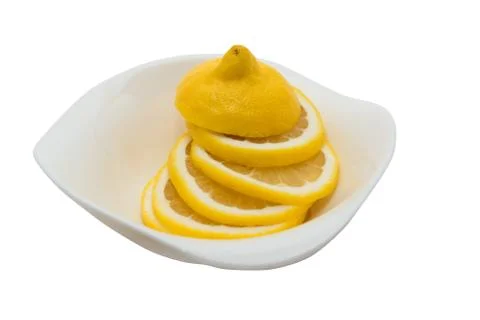 Limon  isolated on white Stock Photos