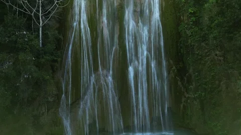 Limon waterfall light beam 08 스톡 동영상 328372127