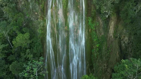 Limon waterfall vertical drop 03 스톡 동영상 328372887