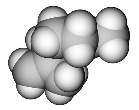 Limonene, the compound with strong smell of oranges Stock Illustration