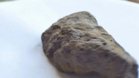 Limonite Iron Mineral Sample Stock Footage 93847725