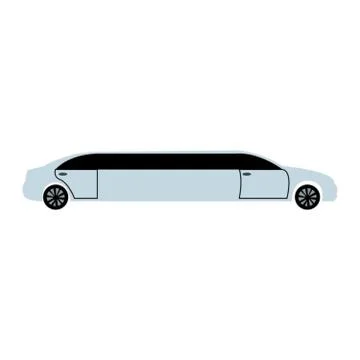 Limousine car Stock Illustration