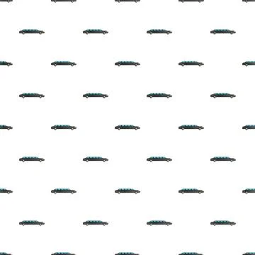 Limousine car pattern on white background 스톡 일러스트