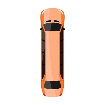 Limousine top view vector illustration Stock Illustration