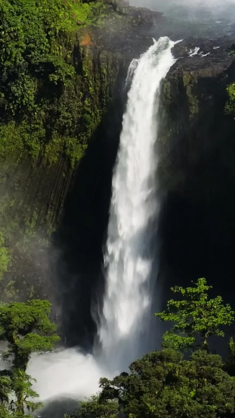 Limunsudan Falls in the Philippines. Mindanao. Stock Footage 337444789