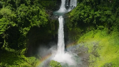 Limunsudan Falls, waterfall in the Philippines. Stock Footage 250502802