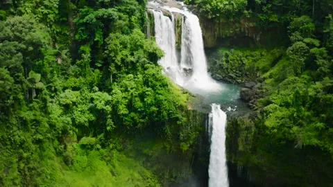 Limunsudan Falls, waterfall in the Philippines. Stock Footage 253163416