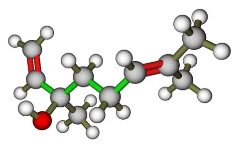 Linalool, a compound with pleasant floral scent Stock Illustration