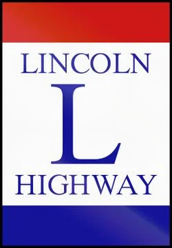 Lincoln Highway Illustrazione stock