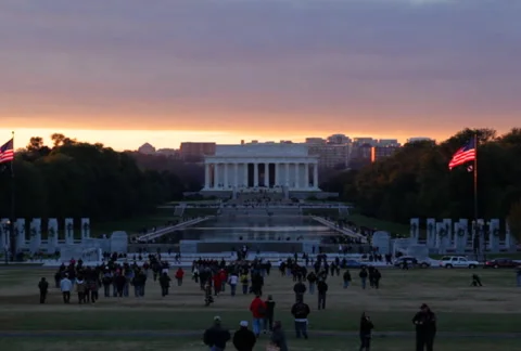 Lincoln Memorial 05 SD Stock Footage 947896