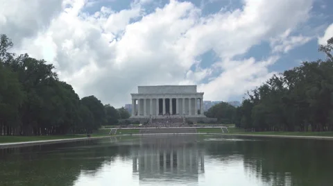 The Lincoln Memorial cloud timelapse Stock Footage 67581244