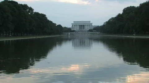 Lincoln Memorial at Dusk Stock Footage 147260