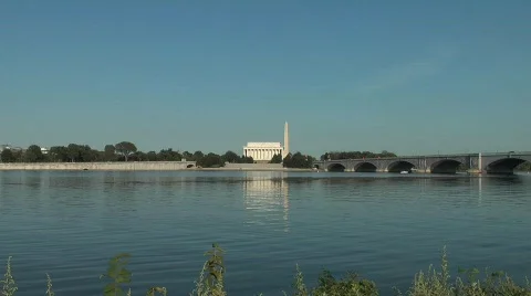 Lincoln Memorial Stock Footage 850610