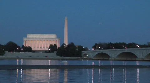 Lincoln Memorial Stock Footage 850701