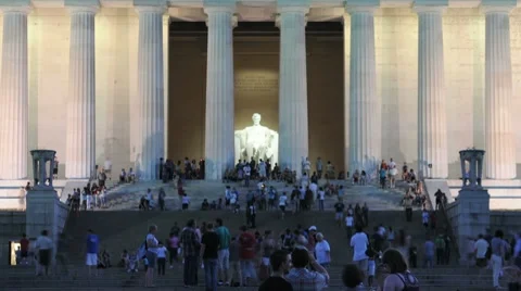 The Lincoln Memorial Stock Footage 8551858