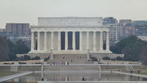 Lincoln Memorial Stock Footage 76086180