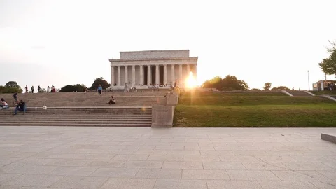 Lincoln Memorial 库存影片 123390716