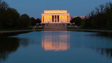 Lincoln memorial Stock Footage 197588165