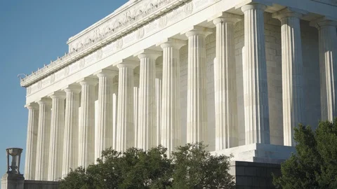 Lincoln Memorial front, Washington DC Real time Stock Footage 119511786