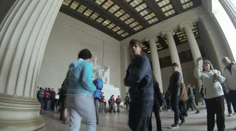 Lincoln Memorial Interior Stock Footage 13248309
