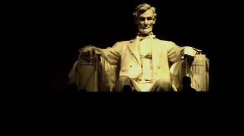 Lincoln Memorial At Night Stock Footage 1065313