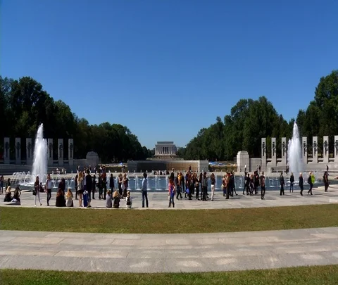 Lincoln Memorial Push 스톡 동영상 87096353