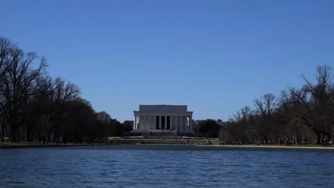Lincoln Memorial Reflecting Pool Stockbeeldmateriaal 153056499