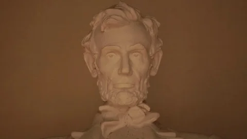Lincoln memorial, static close up Video stock 78820745