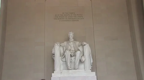 Lincoln Memorial Statue Stock Footage 27143671