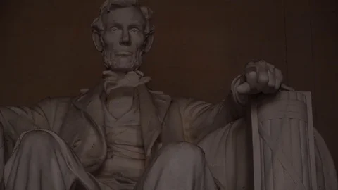 Lincoln Memorial Statue 库存影片 123390028
