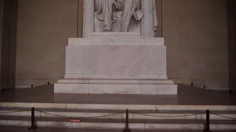 Lincoln Memorial Statue 库存影片 123390051